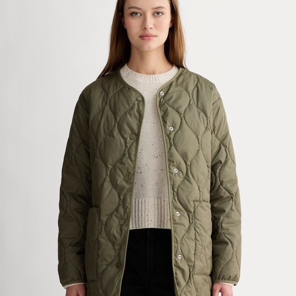 Everlane Jackets & Blazers - Everlane The Quilted Liner KALAMATA size Small